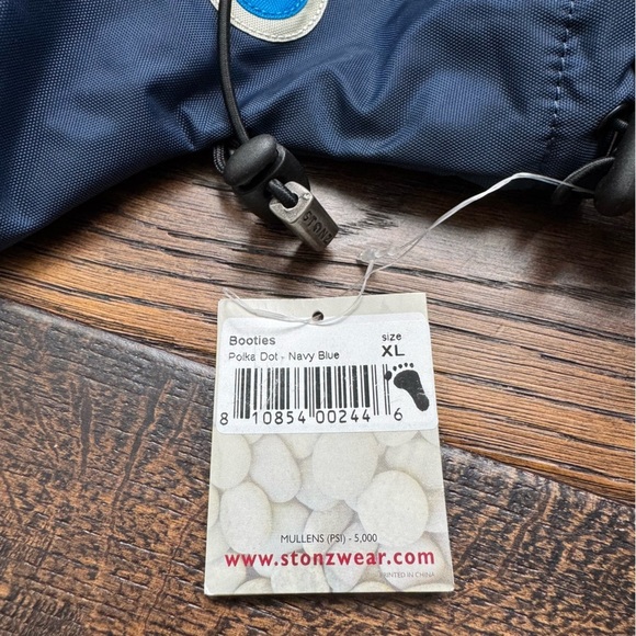 Stonz Blue and Black Baby Booties - Picture 4 of 5